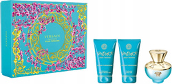 Versace Dylan Turquoise Pour Femme 50ml woda toaletowa + 50ml żel pod prysznic i do kąpieli + 50ml balsam do ciała [W] ZESTAW